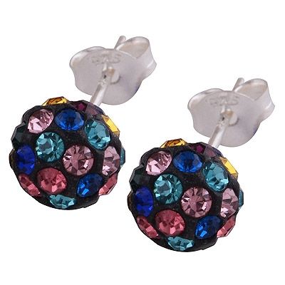 24. 925 Sterling Silver Swarovski Crystal Stud Earrings  Item No.:  R6500285-183