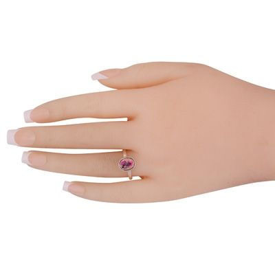 4. Authentic Wire Work Around Pink Dahlia Copper Turquoise Oval Shape 925 Sterling Solid Silver Ring