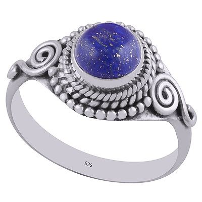 30. Lapis 925 Sterling Silver RingItem No.:  R3402793-6