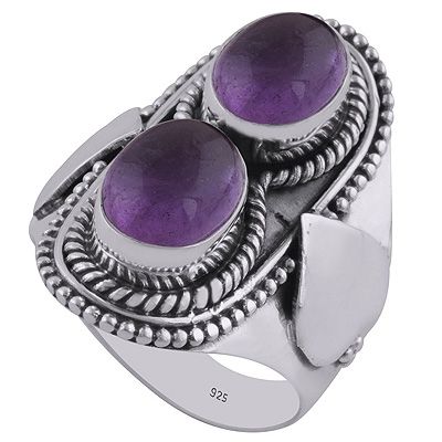31. Amethyst 925 Sterling Silver Ring  Item No.:  R3402623-1