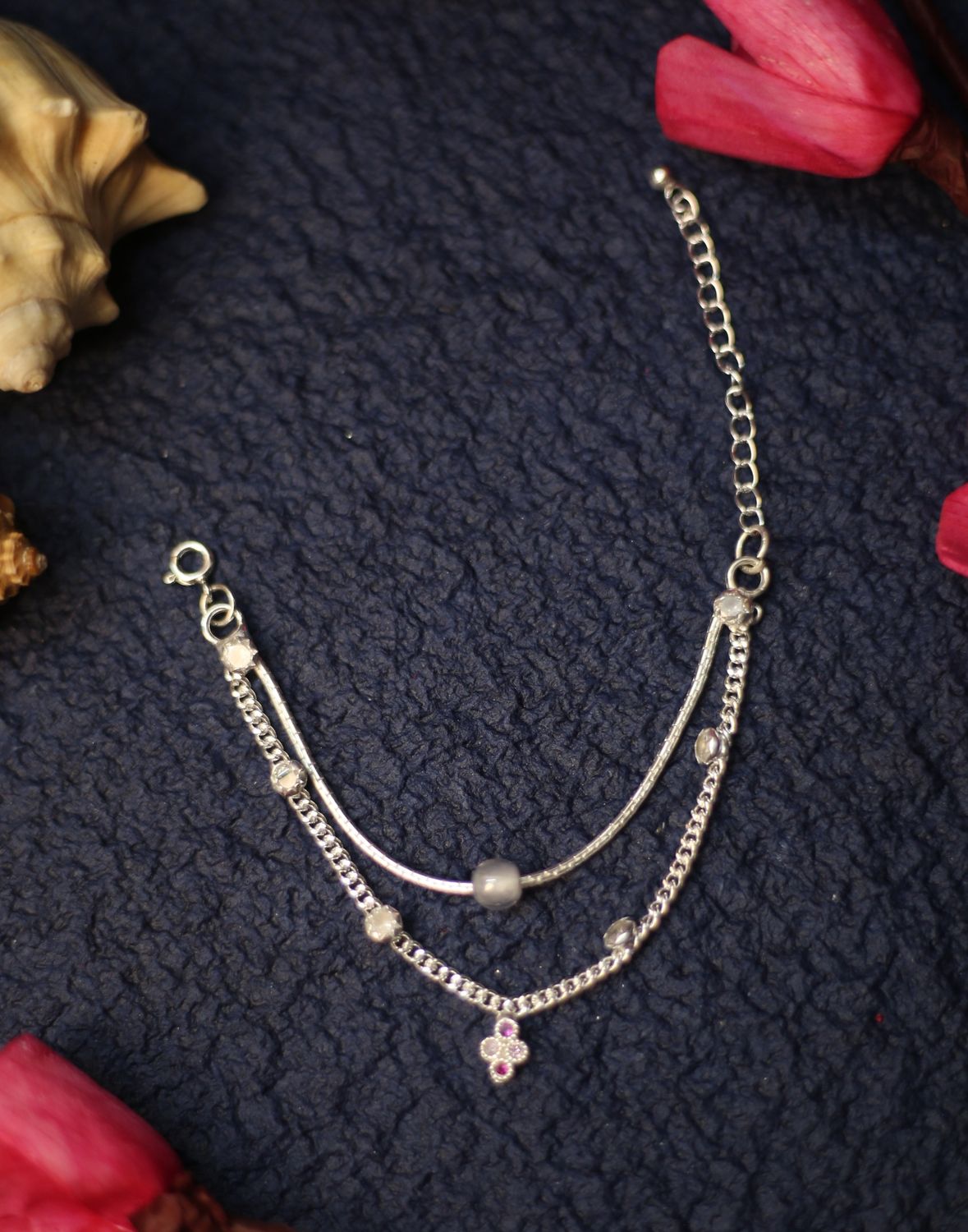 Vrindavani Necklace Silver