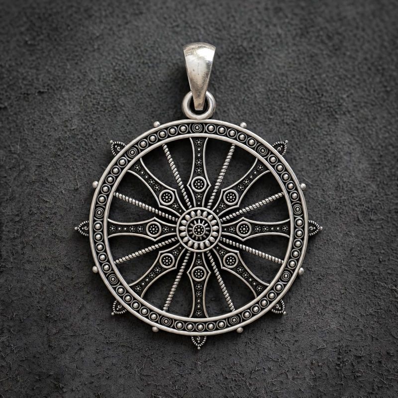 Divine Sudarshan Chakra | Konark Sun Wheel pendant