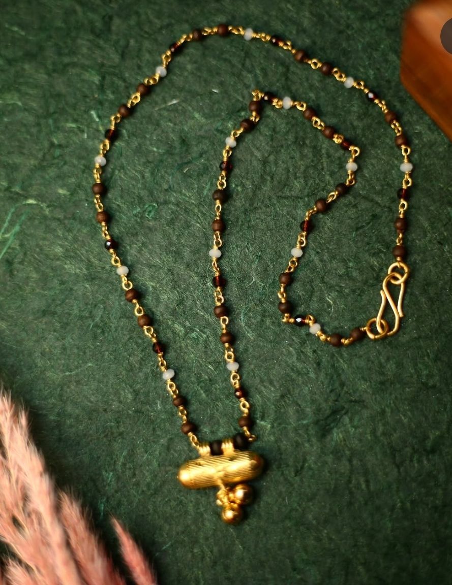 24 carat Gold plated tulsi malawith kawacha