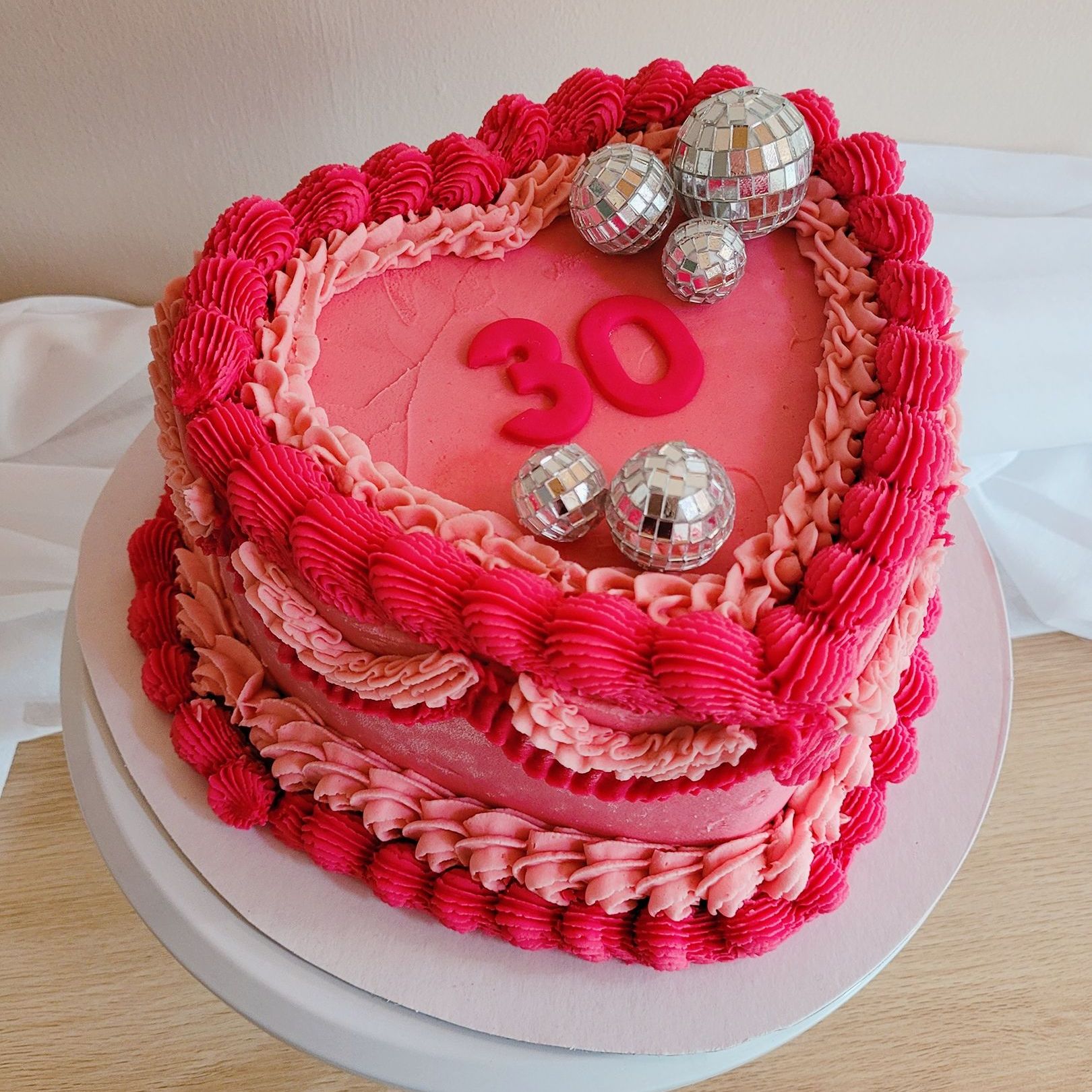 Heart Lambeth Cake