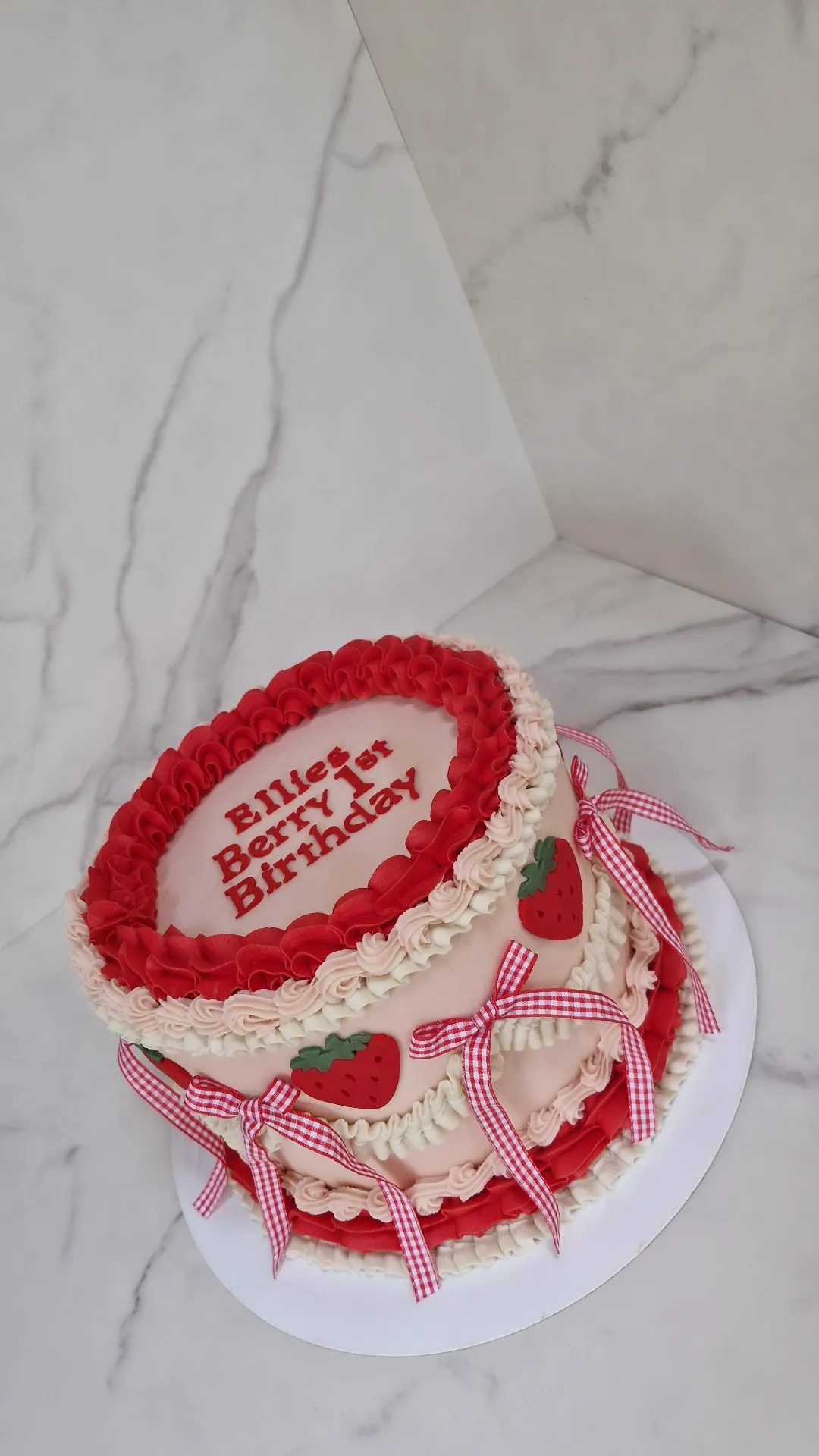 Berry First Birthday Cake