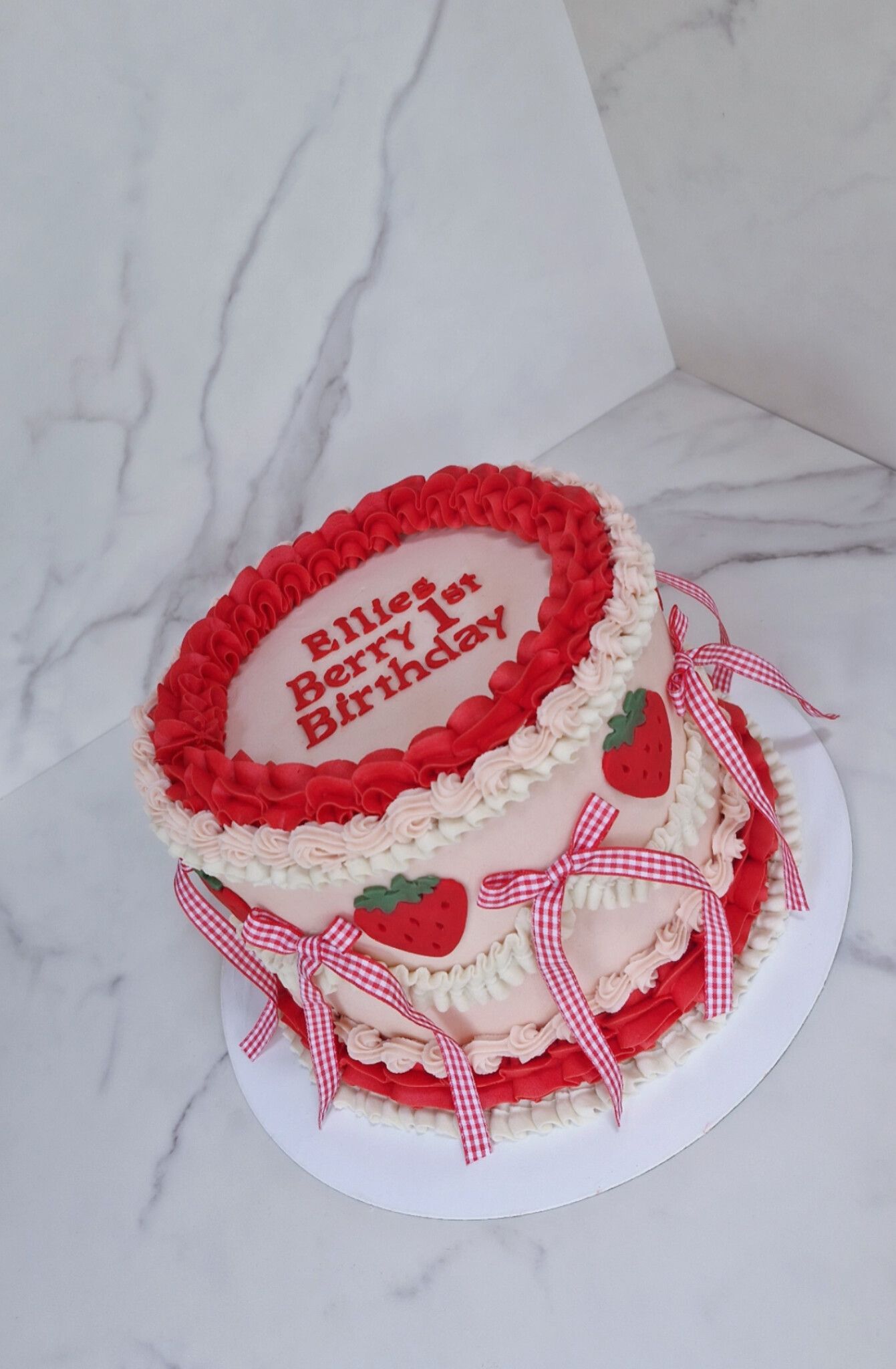 Berry First Birthday Cake
