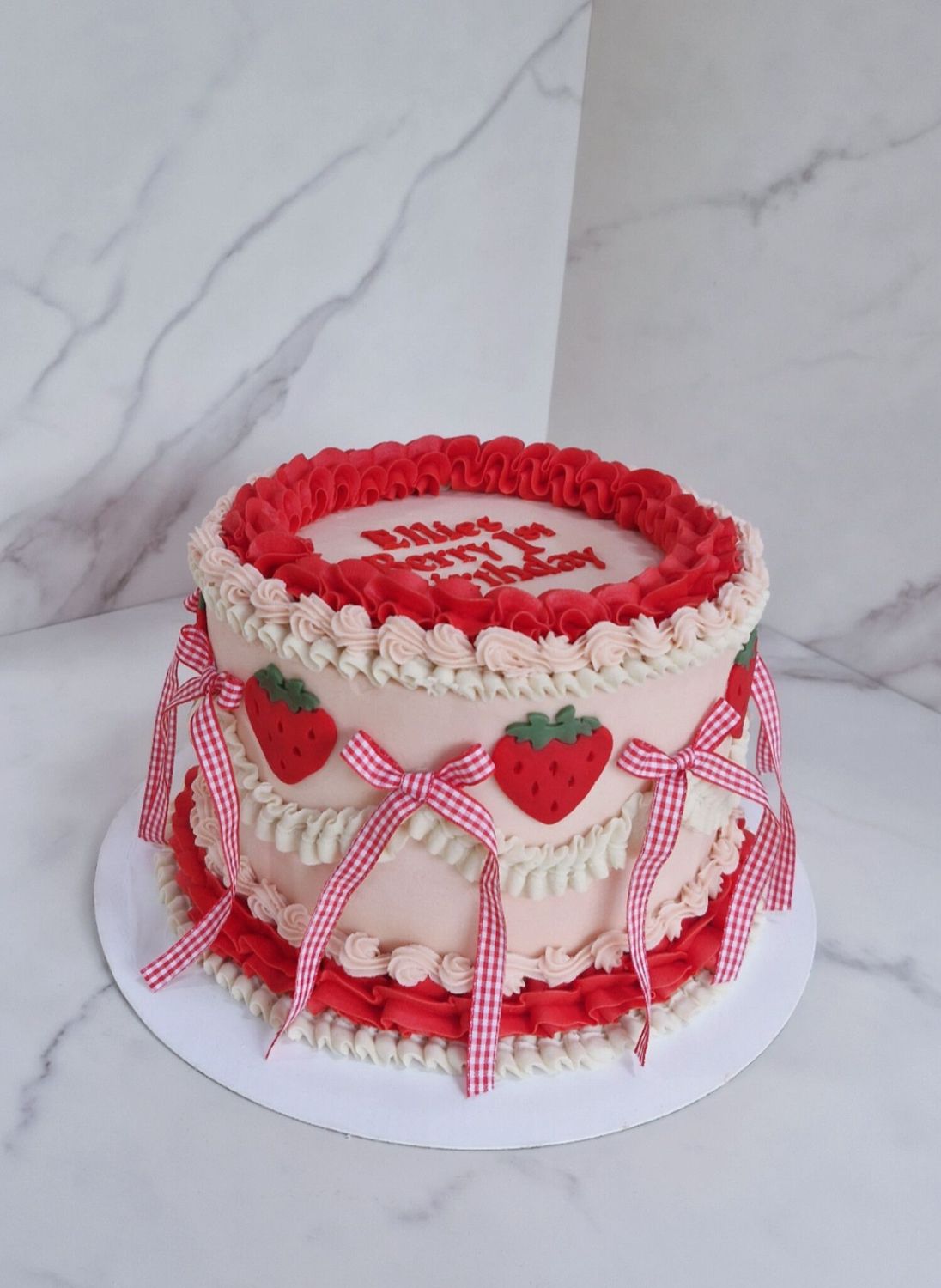 Berry First Birthday Cake