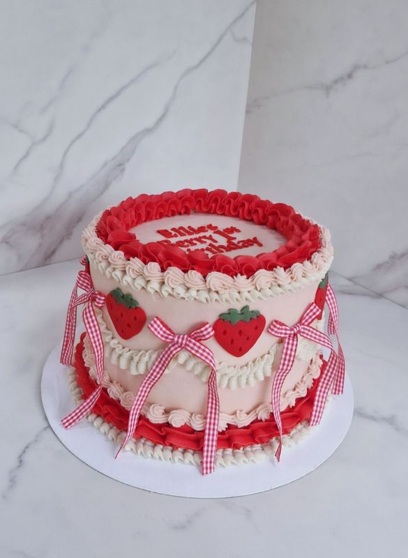 Berry First Birthday Cake