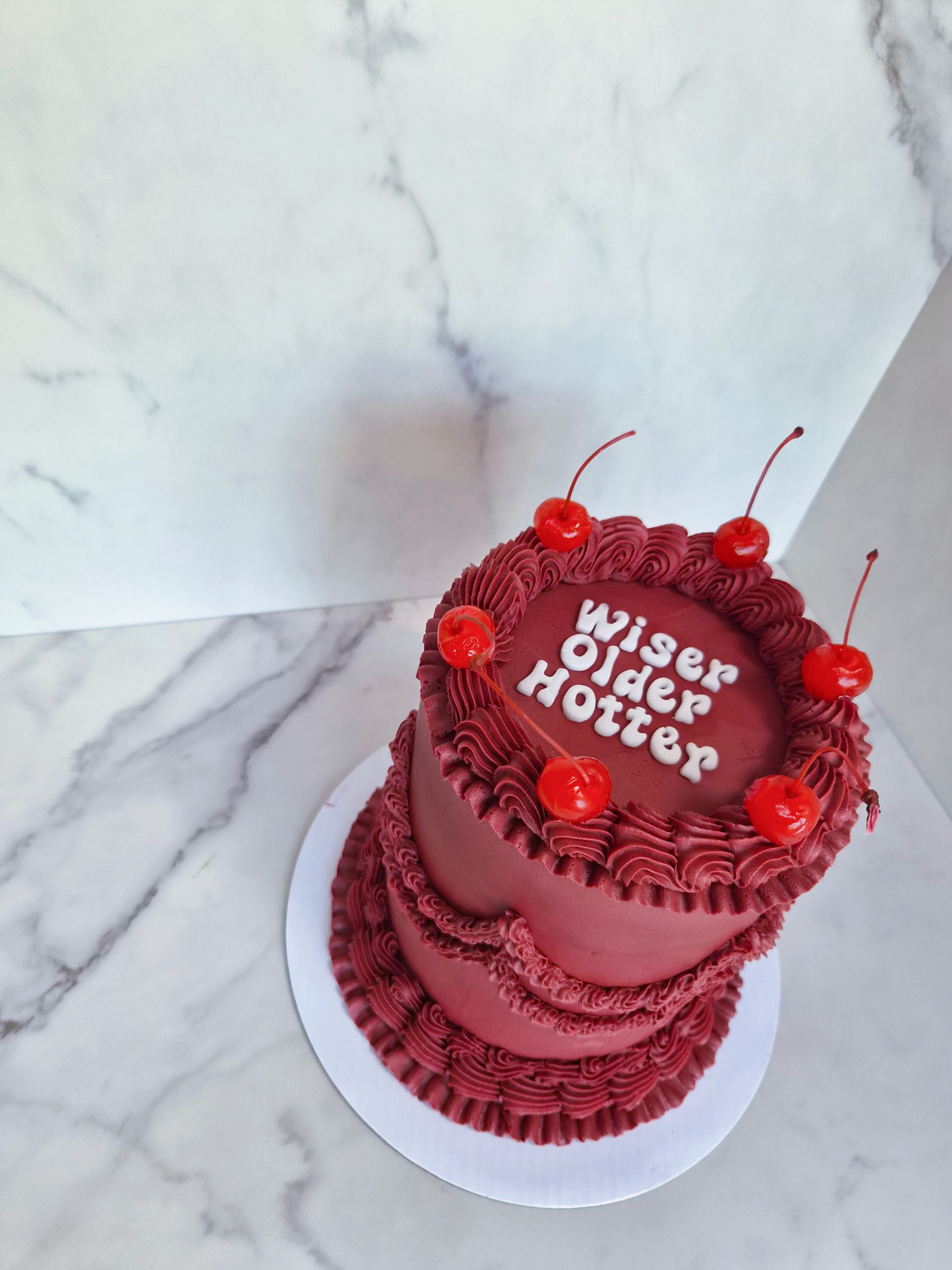 Merlot Dreams Lambeth Cake