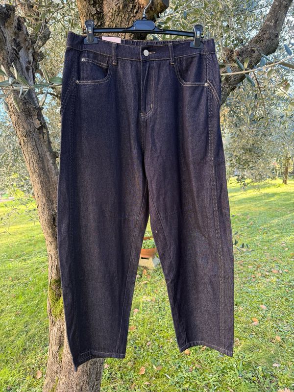 Jeans Mum Blu
