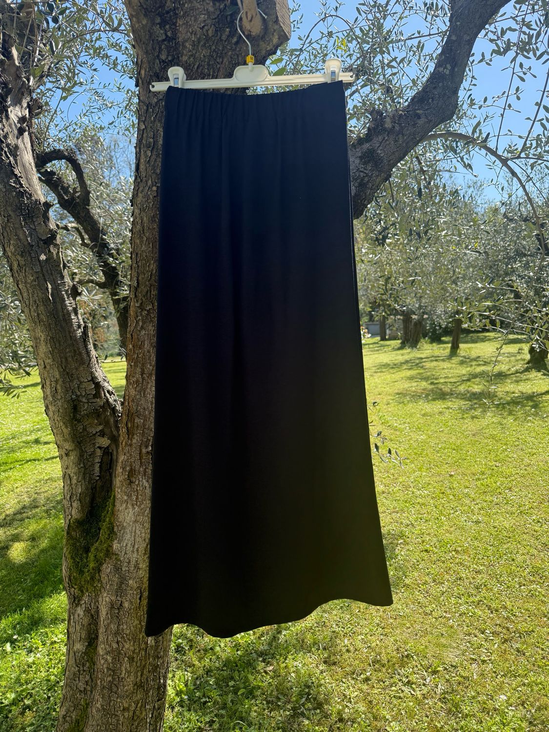 PantaGonna Lino&Viscosa, Colore: Nero