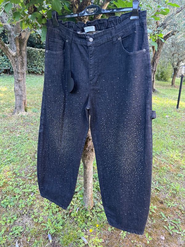 Jeans Brilly Cargo Nero Jeans Brilly Cargo Nero