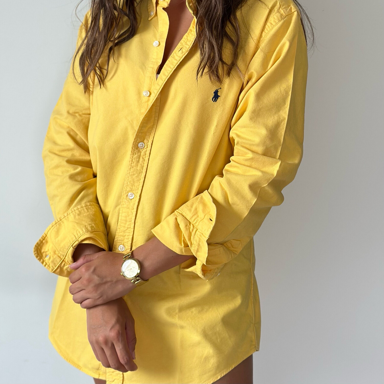 dienen Literaire kunsten Vuil Gele blouse | maat L