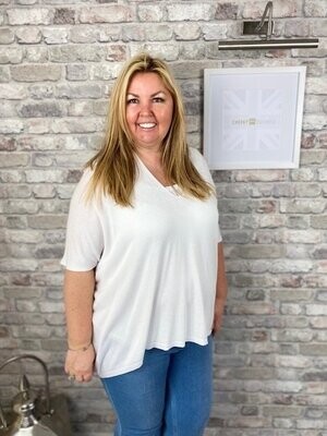 Silk Feel Knitwear (White)