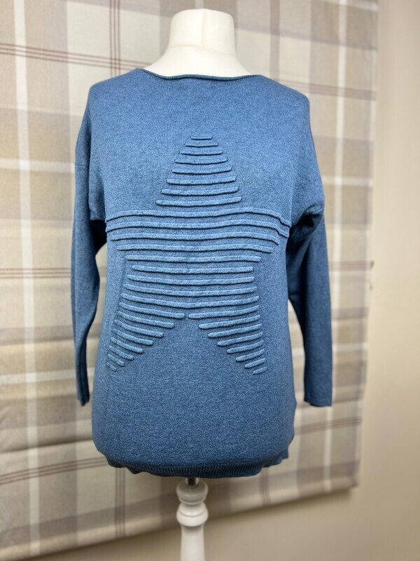 Star Jumper - Denim Blue