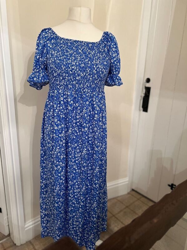 Ditsy Dress Blue