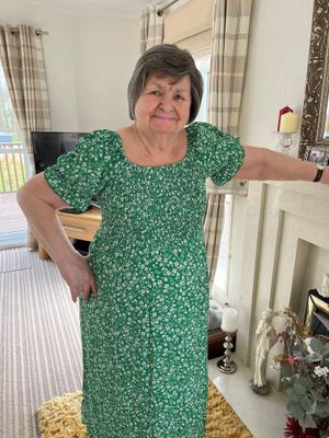 Ditsy Dress Green