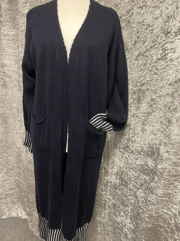 Long Cardigan Black Free size