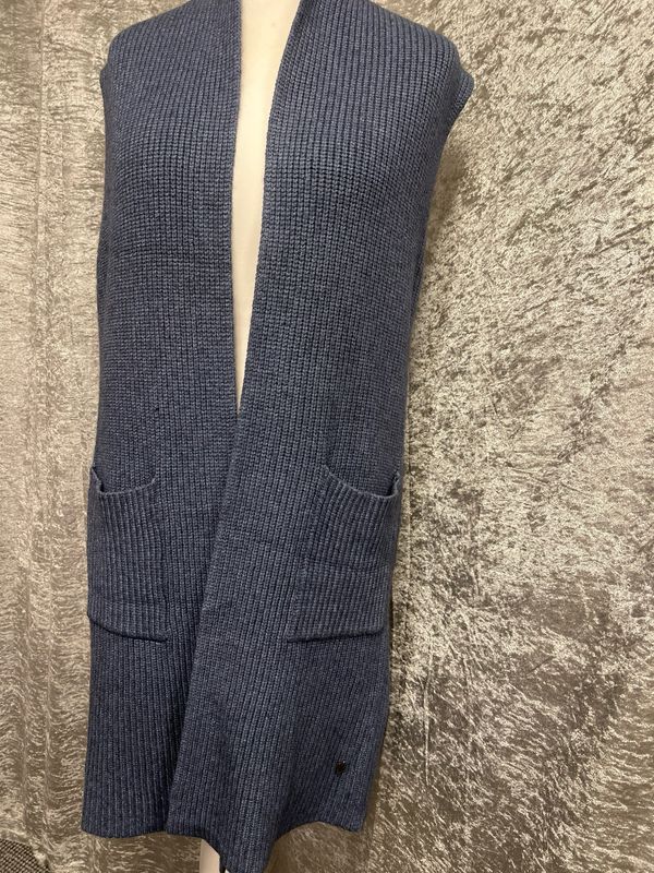 Long Sleeveless Cardigan Grey Free Size