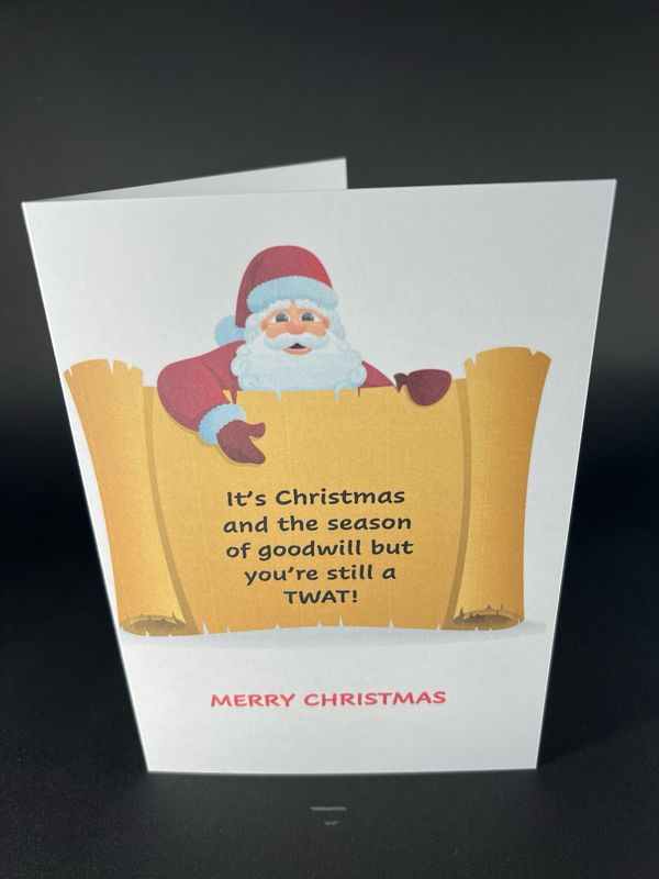 X26 Xmas Cheeky Card