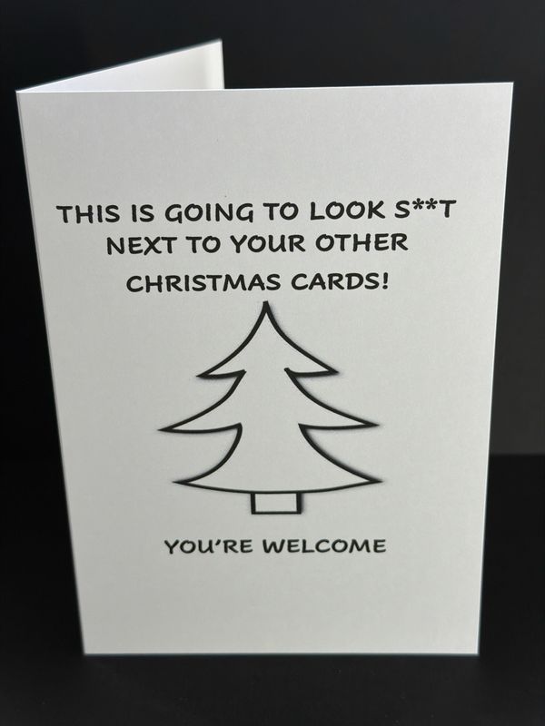 X15 Xmas Cheeky Card