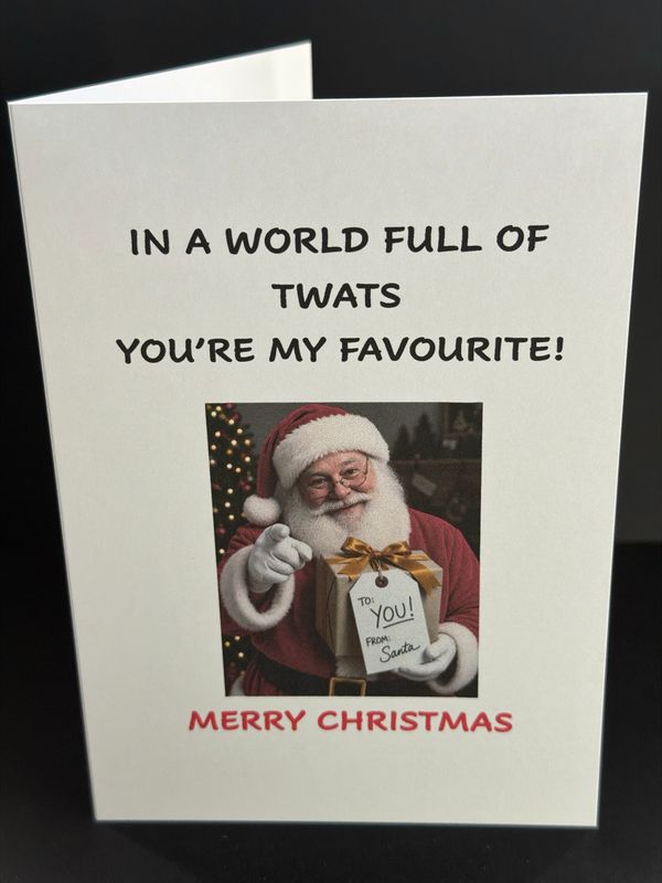 X10 Xmas Cheeky Card
