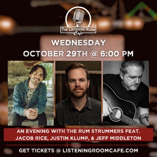 AN EVENING WITH THE RUM STRUMMERS FEAT. JACOB RICE, JUSTIN KLUMP, &amp; JEFF MIDDLETON