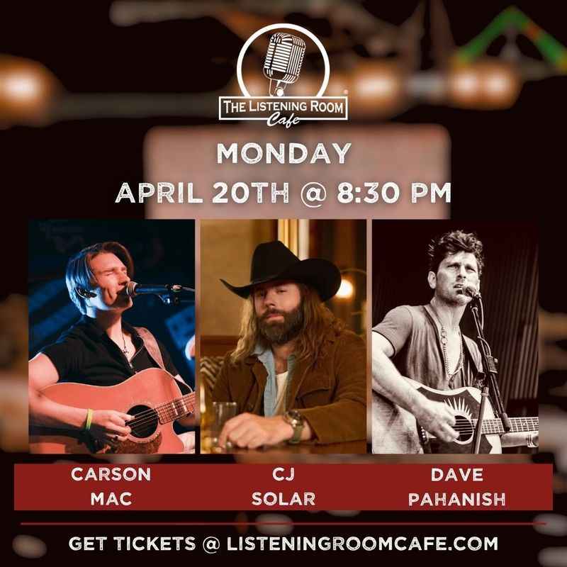 CARSON MAC, CJ SOLAR, &amp; DAVE PAHANISH