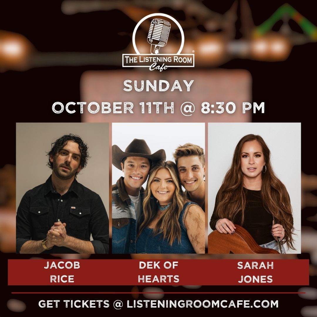 JACOB RICE, DEK OF HEARTS, &amp; SARAH JONES