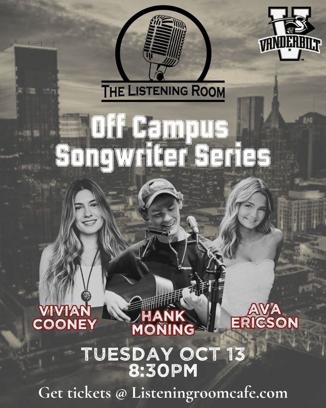 OFF CAMPUS SONGWRITER SERIES: VANDY NIGHT! HOSTED BY MARCUS HUMMON
