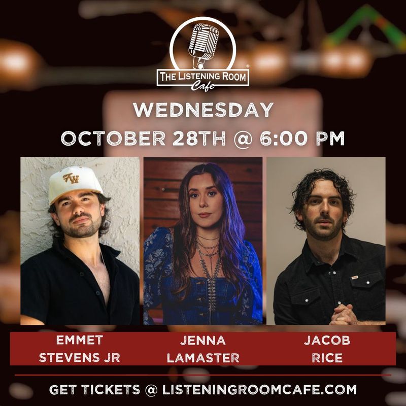 EMMET STEVENS JR, JENNA LAMASTER, &amp; JACOB RICE