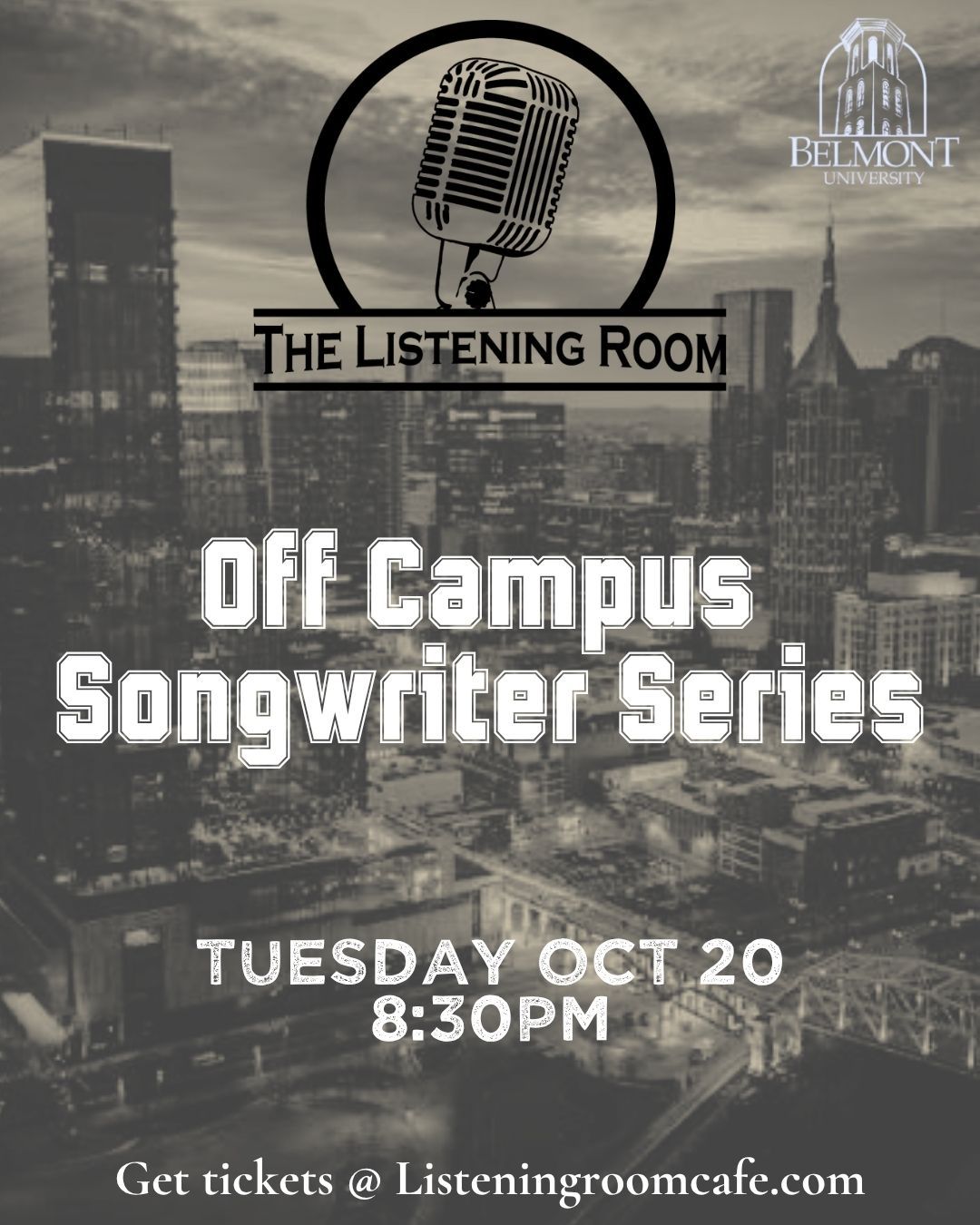 OFF CAMPUS SONGWRITER SERIES: BELMONT NIGHT!
