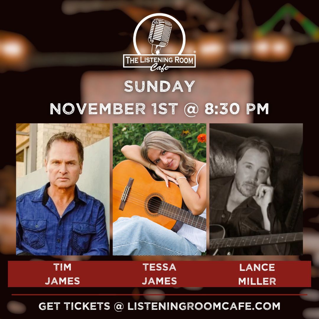 TIM JAMES, TESSA JAMES, &amp; LANCE MILLER