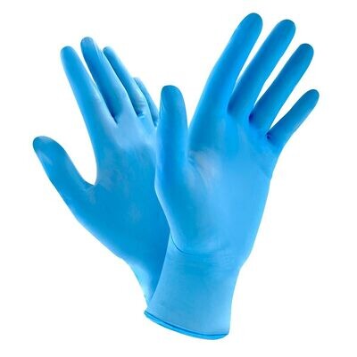 Palmshield Nitrile Gloves – Blue 100 Gloves Per Box