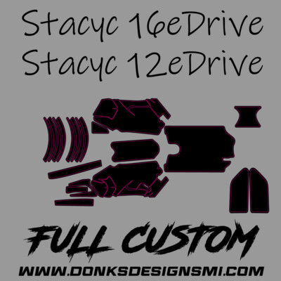 Stacyc 16e & 12e Drive Full Custom Graphics Kit