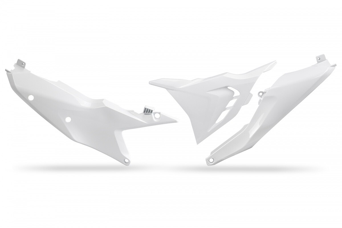 KTM COMPATIBLE SIDE PANELS WITH VENTED AIRBOX COVER LEFT SIDE WHITE 2023- BIG BIKE