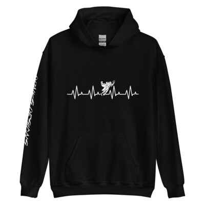 Snowmobile Heart Beat Unisex Hoodie