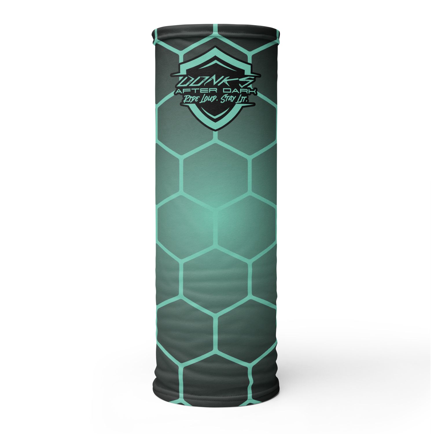 Teal Honeycomb Neck Gaiter