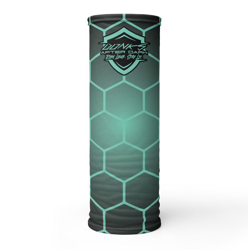 Teal Honeycomb Neck Gaiter