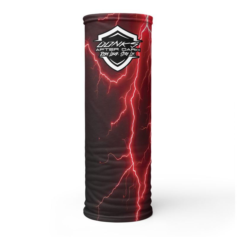 Red Lightning Neck Gaiter