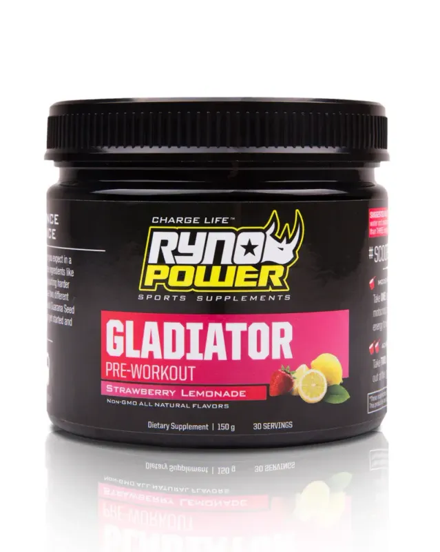 GLADIATOR Pre-Workout Drink Mix - Strawberry Lemonade