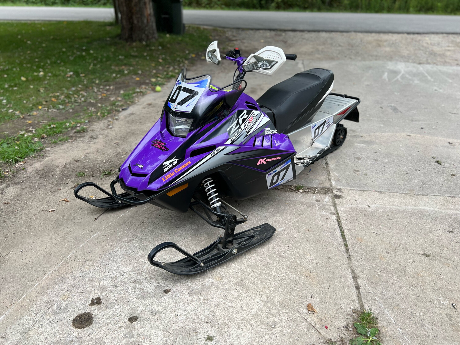 120/200 SLED NUMBER PLATE DECALS