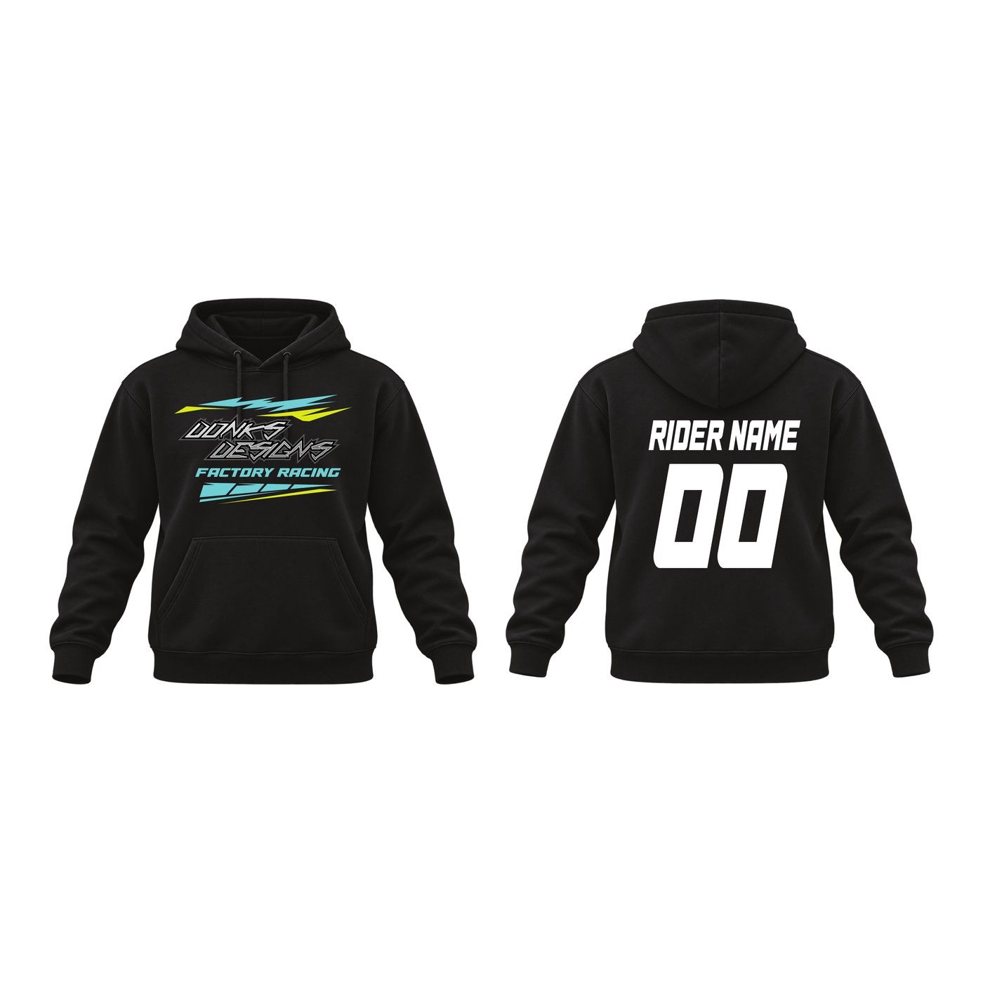 DONKS DESIGNS FACTORY RACING HOODIE