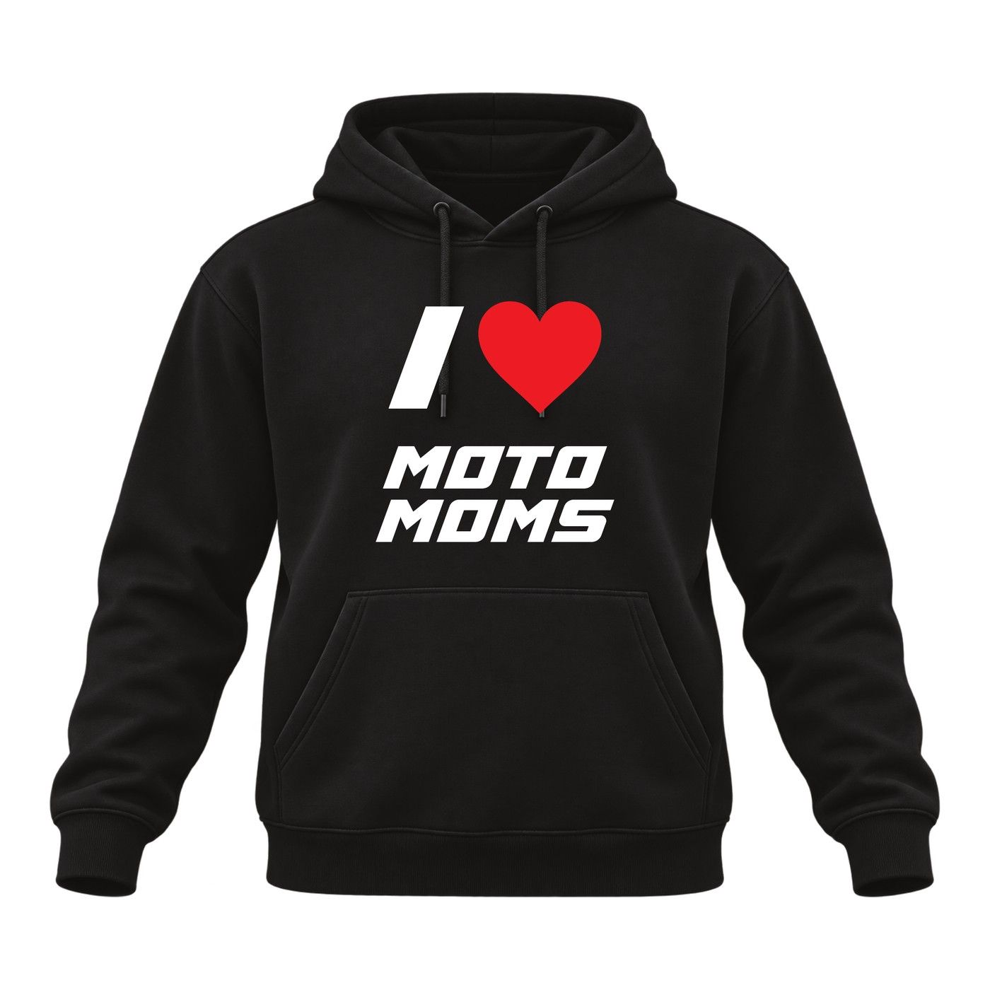 I HEART MOTO MOMS HOODIE