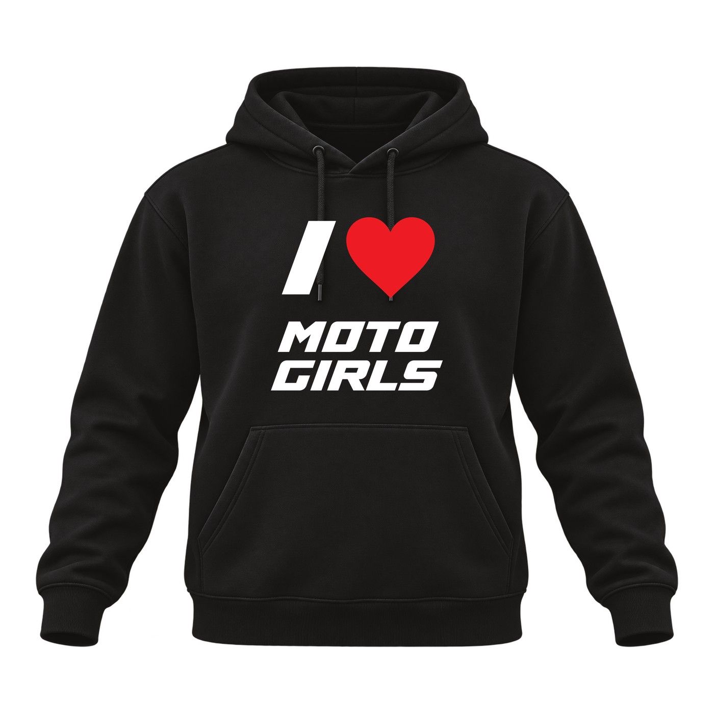 I HEART MOTO GIRLS YOUTH HOODIE
