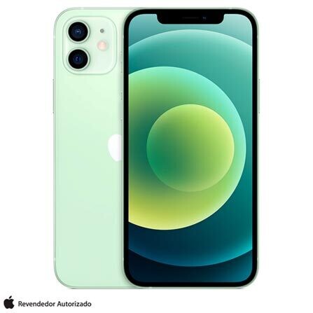 iPhone 12 Apple (128GB) Verde, Tela de 6,1&quot;, 5G e Câmera Dupla de 12 MP