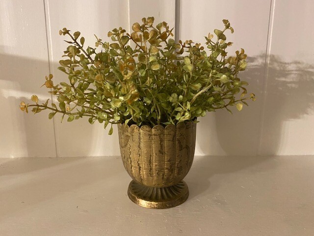 Mini Metal Gold Urn-Medium