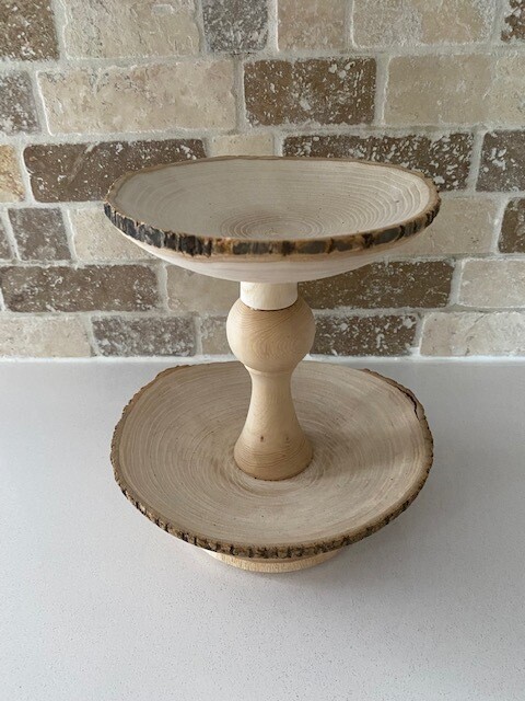Live Edge Tiered Tray