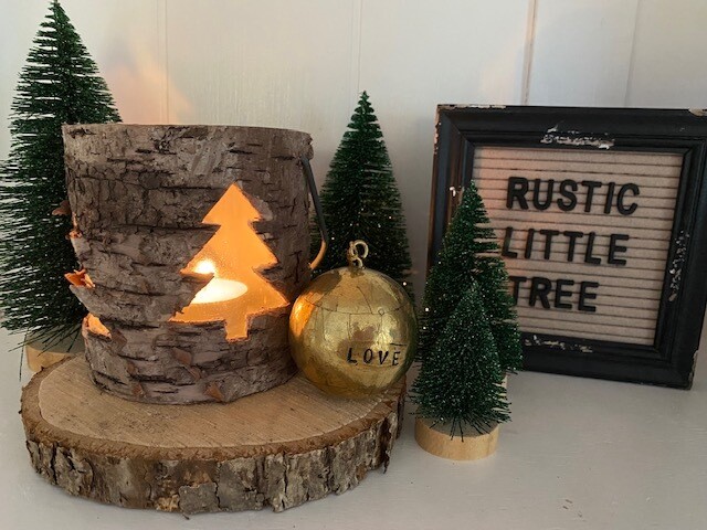 Birch Tree Candle Lantern