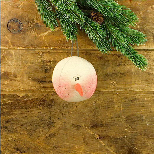 Snowman Head Ornament